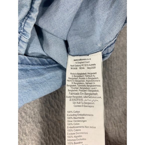 Brunswick Garments Slim Fit Long Sleeve Button Down Shirt (Men's XXL) Blue - Picture 10 of 12